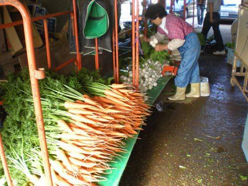 野菜と奥さん