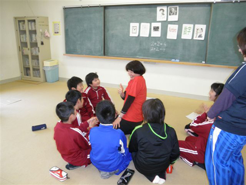 アンナ 陸前で英語の授業