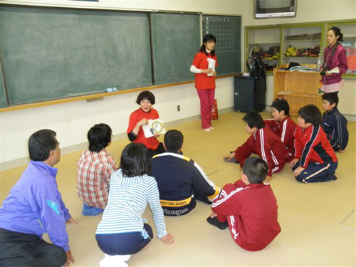 アンナ 陸前で英語の授業